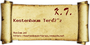 Kestenbaum Teréz névjegykártya