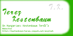 terez kestenbaum business card